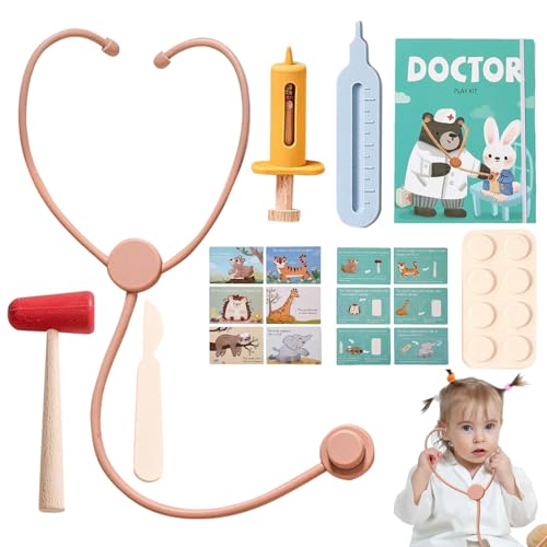 Mihauuke Spiel Arztkoffer | Arztspielzeug Set | Krankenhaus Stethoskop Kinderkostüm Zubehör Für Mädchen Schüler Mihauuke Spiel Arztkoffer | Arztspielzeug Set | Krankenhaus Stethoskop Kinderkostüm Zubehör Für Mädchen Schüler von Mihauuke