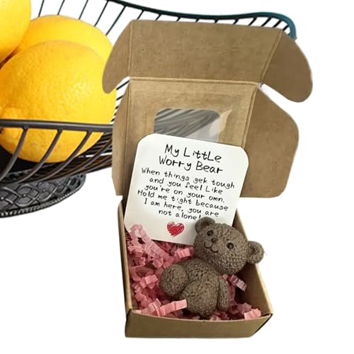 Mihauuke Taschenbär - Bärenpuppe,Handgefertigtes Mini-Tier Für Erwachsene Kinder Und Freunde Täglicher Trost Unterstützung Mihauuke Taschenbär - Bärenpuppe,Handgefertigtes Mini-Tier Für Erwachsene Kinder Und Freunde Täglicher Trost Unterstützung von Mihauuke