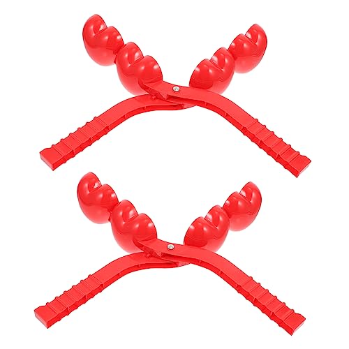 Mikikit 2 Stück Winter Schneeballzangen aus Robustem Kunststoff Praktische Schneeballformer für Kinderfreundliches Outdoor Spiel Interaktives Schneespielzeug für Spaßige Mikikit 2 Stück Winter Schneeballzangen aus Robustem Kunststoff Praktische Schneeballformer für Kinderfreundliches Outdoor Spiel Interaktives Schneespielzeug für Spaßige von Mikikit