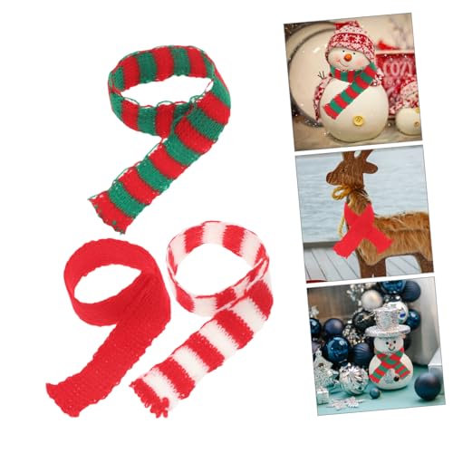 Mikikit 30 Stück Teiliges Mini Strickschals Weihnachtsdeko Mini Schals Rot Weiß Grün Gestreift Festliche Party Deko für Puppen und DIY Basteln Mikikit 30 Stück Teiliges Mini Strickschals Weihnachtsdeko Mini Schals Rot Weiß Grün Gestreift Festliche Party Deko für Puppen und DIY Basteln von Mikikit