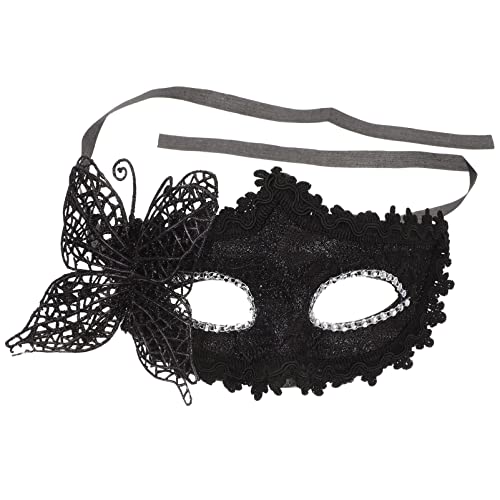 Mikikit Maskerade-Maske Halbgesichtige Party-Kostümmasken Ball Venezianische Party-Maskerade Für Damen Kostümzubehör von Mikikit