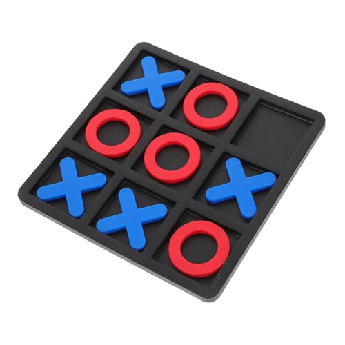 Mikikit Schachspiel Rote O Blaue X mit Schwarzem Brett Tragbares Toe Lernspielzeug für Logisches und Kreative Fähigkeiten Interaktives Brettspiel für Reisen Mikikit Schachspiel Rote O Blaue X mit Schwarzem Brett Tragbares Toe Lernspielzeug für Logisches und Kreative Fähigkeiten Interaktives Brettspiel für Reisen von Mikikit