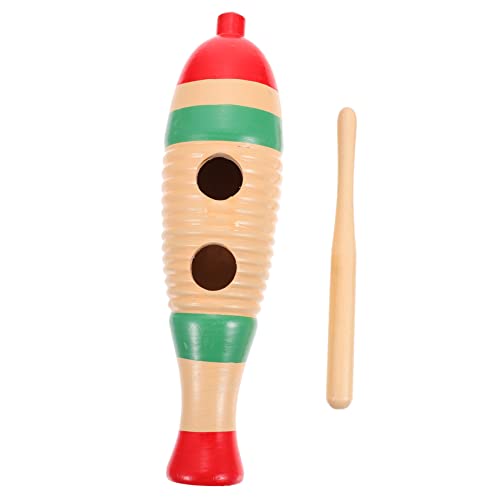 Mikinona 1 Stück Kinder Schlaginstrument Holz Guiro Früherziehung Spielzeug Guiro Mit Mallet Lernspielzeug Fisch Guiro Holz Guiro Geburtstagsgeschenk Kinder Musikspielzeug von Mikinona