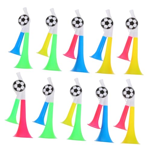 Mikinona 10 Stück Teiliges Laute Fanfare Fans Cheering Horn Noise Maker Props für Sportveranstaltungen Partys und Fußballspiele Langlebig Farblich Stil Zufällig Energiegeladener Sound Mikinona 10 Stück Teiliges Laute Fanfare Fans Cheering Horn Noise Maker Props für Sportveranstaltungen Partys und Fußballspiele Langlebig Farblich Stil Zufällig Energiegeladener Sound von Mikinona