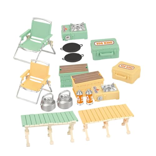 Mikinona 16 Stück Teiliges Camping Spielset Miniatur Faltbarer Outdoor Klappstuhl und Tisch Mobiles Zubehör für Drinnen und Draußen Vielseitiges für Kleinkinder und Rollenspiele Mikinona 16 Stück Teiliges Camping Spielset Miniatur Faltbarer Outdoor Klappstuhl und Tisch Mobiles Zubehör für Drinnen und Draußen Vielseitiges für Kleinkinder und Rollenspiele von Mikinona
