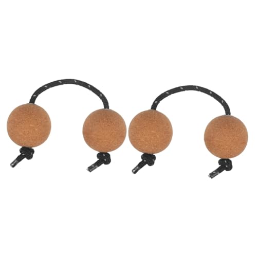 Mikinona 2St Maracas afrikanische musikinstrumente Eierbecher für Kinder Musikalisches Ei Shaker Schlaginstrument Klangspielzeug Musikinstrumente für Kinder Percussion-Musik-Eier Kork Beige von Mikinona