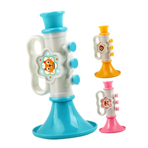 Mikinona 3 Stück Teiliges Buntes Junge Mädchen trompetenspielzeug aus Stabilem Kunststoff Realistische Klänge Pädagogisches Musikinstrument für Jungen und Mädchen zur Motorischer Mikinona 3 Stück Teiliges Buntes Junge Mädchen trompetenspielzeug aus Stabilem Kunststoff Realistische Klänge Pädagogisches Musikinstrument für Jungen und Mädchen zur Motorischer von Mikinona