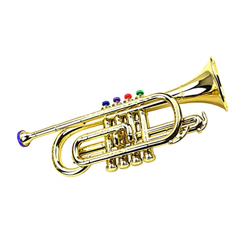 Mikinona 4 Simulationslautsprecher Tuba Instrumentenspielzeug Vor Dem Kindergarten Saxoboom Trompete Musikspielzeug Für Kinder Klarinette Blasinstrumente Kleinkind Horn Plastik Weihnachten von Mikinona