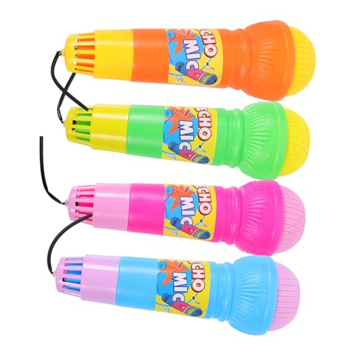 Mikinona 4 Stück Echo Mikrofon Teiliges Leichtes Plastik Mikrofon Requisiten für Bühnenauftritte Cosplay und Kinderpartys Gemischt als Mikinona 4 Stück Echo Mikrofon Teiliges Leichtes Plastik Mikrofon Requisiten für Bühnenauftritte Cosplay und Kinderpartys Gemischt als von Mikinona