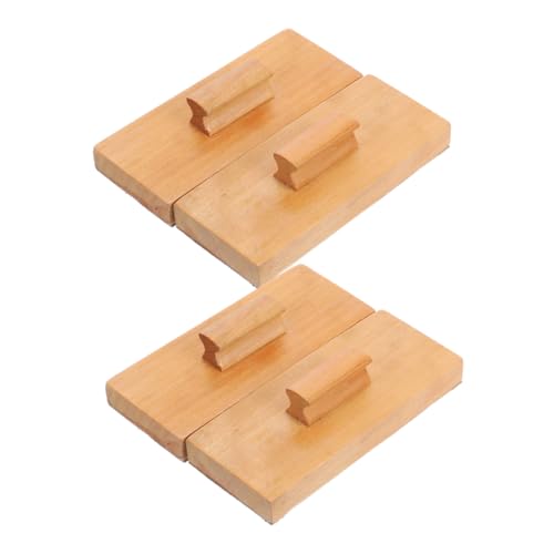 Mikinona 4 Stück Teiliges Holzzubehör Sandpapier Klappern Percussion Instrument Hand Auge Koordination Für Musikunterricht Und Spielspaß Mikinona 4 Stück Teiliges Holzzubehör Sandpapier Klappern Percussion Instrument Hand Auge Koordination Für Musikunterricht Und Spielspaß von Mikinona