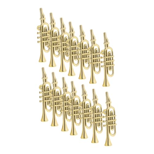Mikinona 50 Stück Miniatur Musikinstrumente Goldene Mini Trompete Flöte Violine Bassklarinette Modelle für Weihnachtsbaum DIY Kranz Dekorationen Musikalische Bastelaccessoires Mikinona 50 Stück Miniatur Musikinstrumente Goldene Mini Trompete Flöte Violine Bassklarinette Modelle für Weihnachtsbaum DIY Kranz Dekorationen Musikalische Bastelaccessoires von Mikinona