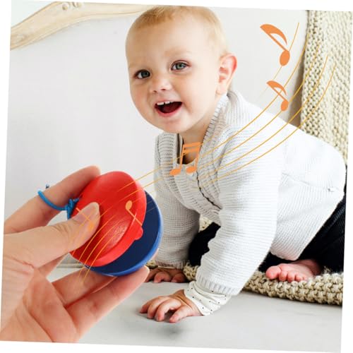 Mikinona 6 Stück Teiliges Holzklapper Pädagogisches Percussion Musikinstrument Glatte Oberfläche Sicheres Lernspielzeug für Musikalische Früherziehung Rot blau Geeignet für Jungen und Mikinona 6 Stück Teiliges Holzklapper Pädagogisches Percussion Musikinstrument Glatte Oberfläche Sicheres Lernspielzeug für Musikalische Früherziehung Rot blau Geeignet für Jungen und von Mikinona