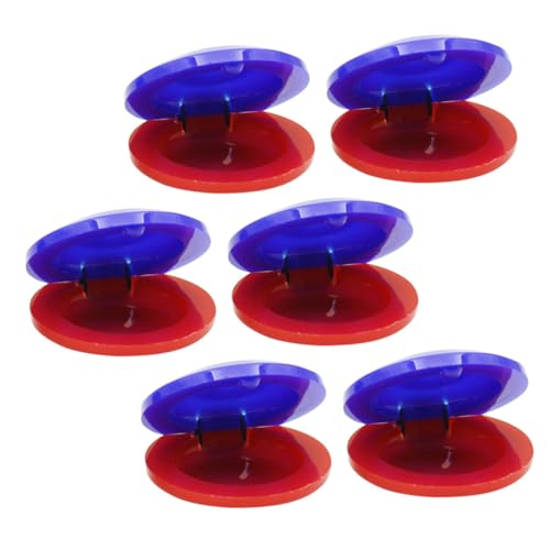 Mikinona 6 Stück Teiliges Kastagnetten aus Leichte Musikinstrumente zum Rhythmuslernen Glatte Oberfläche Sicher und Tragbar für Musikalische Früherziehung von Kleinkindern Rot Blau Mikinona 6 Stück Teiliges Kastagnetten aus Leichte Musikinstrumente zum Rhythmuslernen Glatte Oberfläche Sicher und Tragbar für Musikalische Früherziehung von Kleinkindern Rot Blau von Mikinona