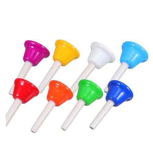 Mikinona 8 Stück Teiliges Handglocken Set Bunt mit Klarem Klang Musikalisches für Hörentwicklung Interaktives Lerninstrument für Kleinkinder und Musikunterricht Mikinona 8 Stück Teiliges Handglocken Set Bunt mit Klarem Klang Musikalisches für Hörentwicklung Interaktives Lerninstrument für Kleinkinder und Musikunterricht von Mikinona