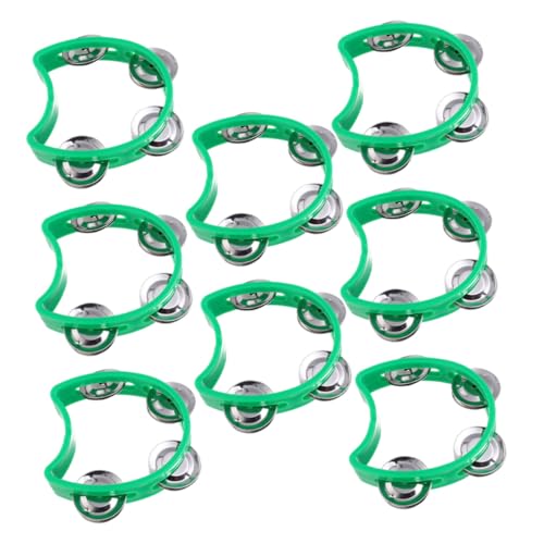 Mikinona 8 Stück Teiliges Tamburin Grün Kunststoff Handheld Doppelte Reihen Verstärkt Sicher für Vorschule Familienaktivitäten Gruppenmusikspiel Mikinona 8 Stück Teiliges Tamburin Grün Kunststoff Handheld Doppelte Reihen Verstärkt Sicher für Vorschule Familienaktivitäten Gruppenmusikspiel von Mikinona