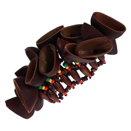 Mikinona Afrikanisches Nussschalen handrassel Armband Handgefertigt Percussion Zubehör Klarer Klang Kulturelles Musikaccessoire für Frauen Mikinona Afrikanisches Nussschalen handrassel Armband Handgefertigt Percussion Zubehör Klarer Klang Kulturelles Musikaccessoire für Frauen von Mikinona