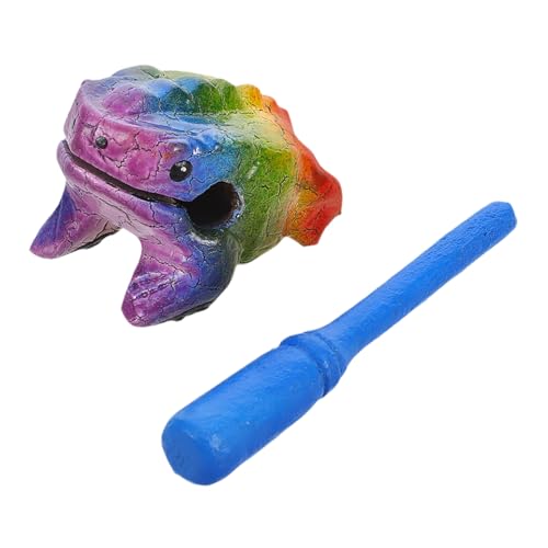 Mikinona Buntes Holzschlaginstrument Frosch Form Musikinstrument Rhythmus Lernspielzeug für Erwachsene Langlebig Farbecht Robust und Vielseitig Einsetzbar Mikinona Buntes Holzschlaginstrument Frosch Form Musikinstrument Rhythmus Lernspielzeug für Erwachsene Langlebig Farbecht Robust und Vielseitig Einsetzbar von Mikinona