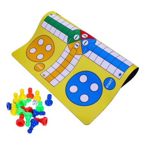 Mikinona Fliegendes Schach Spielset Tragbares Kleines Brettspiel mit Figuren Leichtes Multifunktionales Ludo Spielbrett für Reisen Familie Mikinona Fliegendes Schach Spielset Tragbares Kleines Brettspiel mit Figuren Leichtes Multifunktionales Ludo Spielbrett für Reisen Familie von Mikinona
