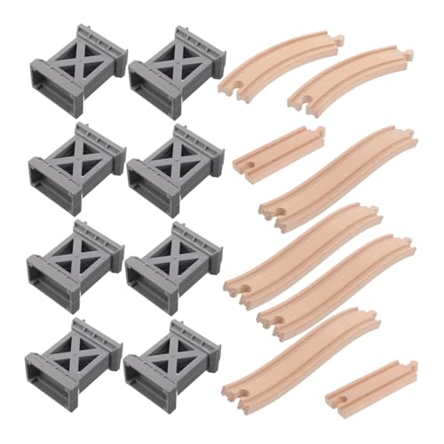 Mikinona Holzeisenbahn Brückenset mit Aufsteigendem Gebogenem Gleis Kreativer Bahnsteig für Jungen und Mädchen Kompatibel mit Holz und Kunststoffspielzeugen Fördert Teamspiel und Mikinona Holzeisenbahn Brückenset mit Aufsteigendem Gebogenem Gleis Kreativer Bahnsteig für Jungen und Mädchen Kompatibel mit Holz und Kunststoffspielzeugen Fördert Teamspiel und von Mikinona