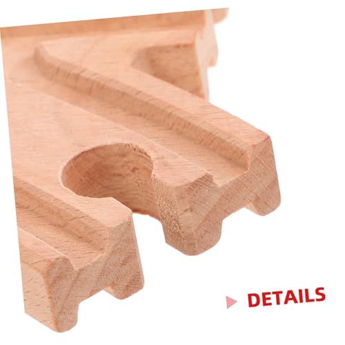 Mikinona Holzeisenbahn Zubehör Set aus Robustem Holz Weiche mit Verbindungselementen Fördert Kreatives Pädagogisches Spiel für Kompatibel mit Gängigen Holzeisenbahnschienen Mikinona Holzeisenbahn Zubehör Set aus Robustem Holz Weiche mit Verbindungselementen Fördert Kreatives Pädagogisches Spiel für Kompatibel mit Gängigen Holzeisenbahnschienen von Mikinona