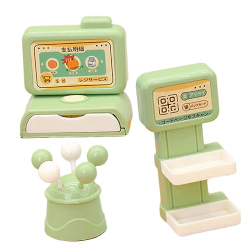 Mikinona Miniatur Kassenmodell aus Robustem Kunststoff Interaktive Kinderkasse für Kaufladen Detailgetreues Puppenhaus Zubehör Pädagogisches Lernspielzeug für Grundrechenarten Mikinona Miniatur Kassenmodell aus Robustem Kunststoff Interaktive Kinderkasse für Kaufladen Detailgetreues Puppenhaus Zubehör Pädagogisches Lernspielzeug für Grundrechenarten von Mikinona