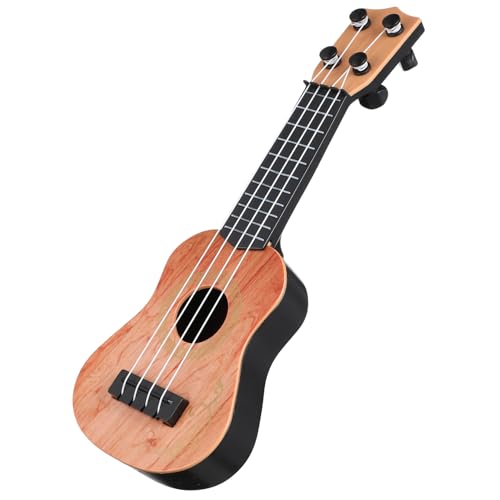 Mikinona Miniatur Ukulele Gitarre Kunststoff Musikmodell Lerninstrument für Frühe Musikalische Sicher und Realistisch Gelb Mikinona Miniatur Ukulele Gitarre Kunststoff Musikmodell Lerninstrument für Frühe Musikalische Sicher und Realistisch Gelb von Mikinona
