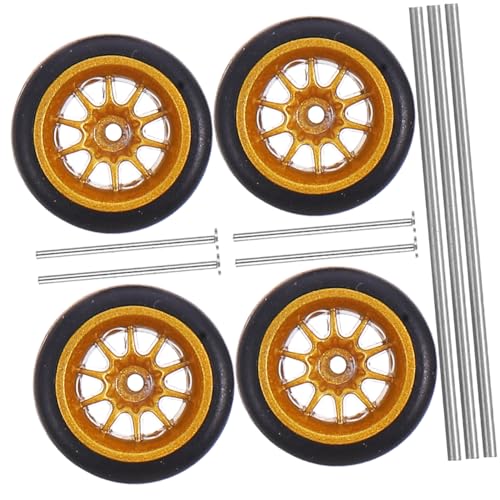 Mikinona Modellauto Rad Ersatzset Robustes Gummireifen Ferngesteuerte Autos Goldfarbene Speichige Felgen Geeignet für Auto Modellfans und DIY Enthusiasten Langlebig und Detailgetreu Mikinona Modellauto Rad Ersatzset Robustes Gummireifen Ferngesteuerte Autos Goldfarbene Speichige Felgen Geeignet für Auto Modellfans und DIY Enthusiasten Langlebig und Detailgetreu von Mikinona