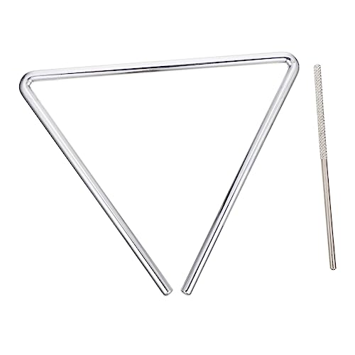 Mikinona Musikinstrument Dreieck mit Schlägel Schlaginstrument für Musiklernen Handliches Kinderspielzeug Hörvermögen und Kreativität Mikinona Musikinstrument Dreieck mit Schlägel Schlaginstrument für Musiklernen Handliches Kinderspielzeug Hörvermögen und Kreativität von Mikinona