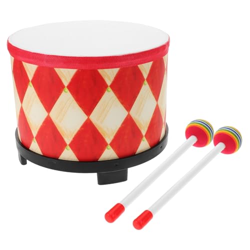 Mikinona Schlagzeug Handtrommel Holz Trommel mit Sticks Rot Kariert Pädagogisches Percussion Instrument für Kleinkinder Musik Lernspielzeug Jungen Mädchen Mikinona Schlagzeug Handtrommel Holz Trommel mit Sticks Rot Kariert Pädagogisches Percussion Instrument für Kleinkinder Musik Lernspielzeug Jungen Mädchen von Mikinona