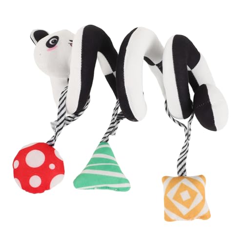 Mikinona Spiral Hängespielzeug für Neugeborene Jahre Plüsch Panda mit Hohem Kontrast Weiches Sensorik Sicherer Wickelmechanismus für Kinderwagen Babyschale und Kinderbett Mikinona Spiral Hängespielzeug für Neugeborene Jahre Plüsch Panda mit Hohem Kontrast Weiches Sensorik Sicherer Wickelmechanismus für Kinderwagen Babyschale und Kinderbett von Mikinona