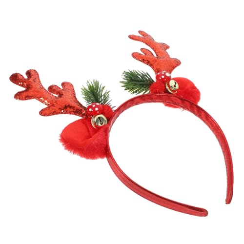Mikinona Weihnachts Rentier Geweih Haarreif mit Glocken Festlicher Kopfschmuck für Erwachsene Kostüm Zubehör Mädchen und Damen Mikinona Weihnachts Rentier Geweih Haarreif mit Glocken Festlicher Kopfschmuck für Erwachsene Kostüm Zubehör Mädchen und Damen von Mikinona