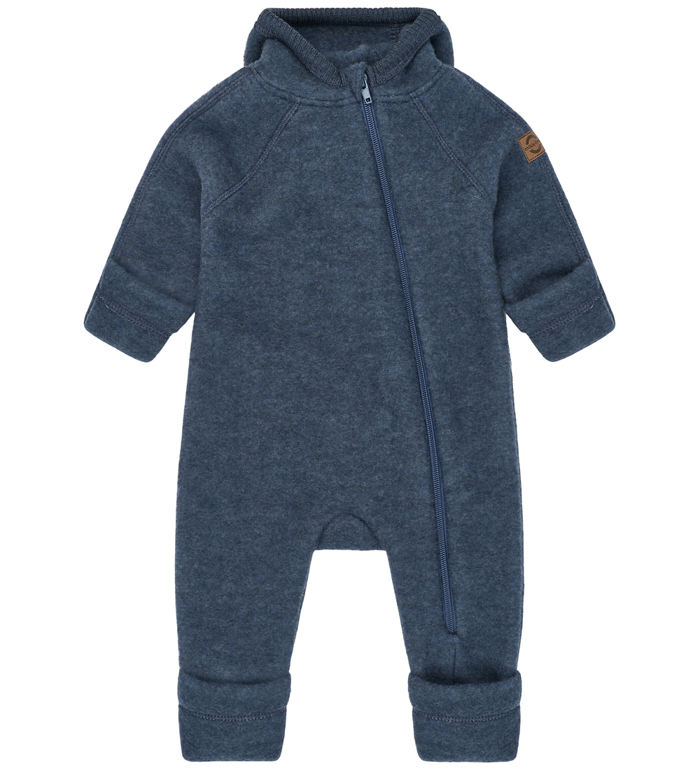 Mikk-Line Overall m. Kapuze - Wolle - Blue Melange - Mikk-Line - 56 - Overalls Mikk-Line Overall m. Kapuze - Wolle - Blue Melange - Mikk-Line - 56 - Overalls von Mikk-Line