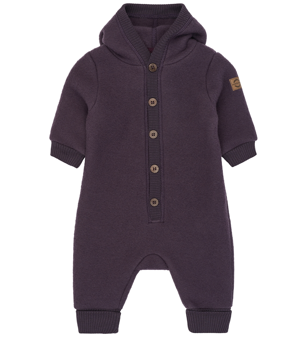 Mikk-Line Overall m. Kapuze - Wolle - Plum Perfekt - Mikk-Line - 74 - Overalls Mikk-Line Overall m. Kapuze - Wolle - Plum Perfekt - Mikk-Line - 74 - Overalls von Mikk-Line