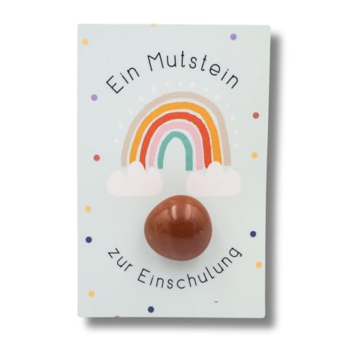 Milaboo® Mutmachstein zur Einschulung I Glücksbringer für die Schultüte I besonderes Geschenk für Schulkind 2024 (Mutstein Einschulung) von Milaboo