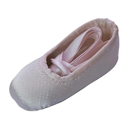 Milageto 1/4 Doll Ballettschuhe, Mini -Puppenschuhe DIY Doll Spielzeug, niedliche Puppenzubehör, Puppenkleiderspielzeug, für 5 6 7 8 kleine Mädchen, Geschenk, Rosa von Milageto