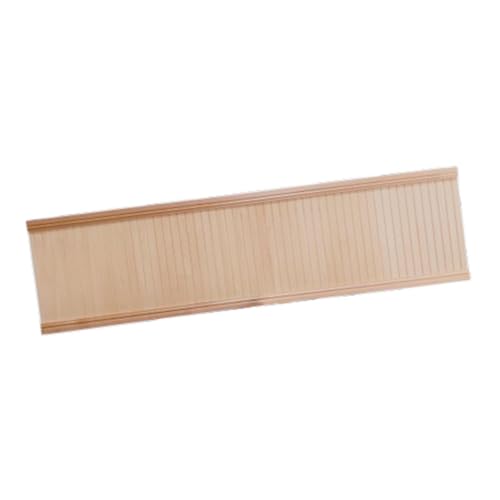 Milageto 1: 6 Miniaturwand Panel Mini Wainscoting Panel Realistic Decorative Wandfassetten für die Lebensszene für Möbellebensdienste, Hellbraun von Milageto