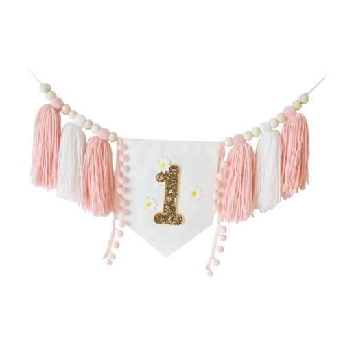 Milageto 1. Geburtstag Hochstuhl Banner Foto Hintergrund Holz Perle Quaste Girlande Mädchen Themed Party Supplies Geburtstag Party Dekorationen, Style A Milageto 1. Geburtstag Hochstuhl Banner Foto Hintergrund Holz Perle Quaste Girlande Mädchen Themed Party Supplies Geburtstag Party Dekorationen, Style A von Milageto