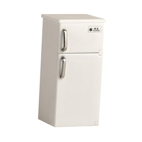 Milageto 1:12 Puppenhaus Miniatur Kühlschrank Puppenhaus Zubehör, Ornament, Modell, Miniaturmöbel, Rollenspiel Spielzeug für 3+ Geschenk, Weiß Milageto 1:12 Puppenhaus Miniatur Kühlschrank Puppenhaus Zubehör, Ornament, Modell, Miniaturmöbel, Rollenspiel Spielzeug für 3+ Geschenk, Weiß von Milageto