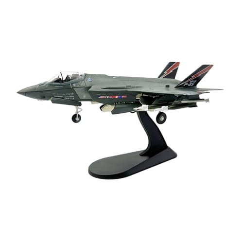 Milageto 1:72 F 35A Flugzeug Druckguss Modell Simulation Flugzeug Display Luftfahrt Sammlerstücke für Regal TV Schrank Desktop Dekoration von Milageto