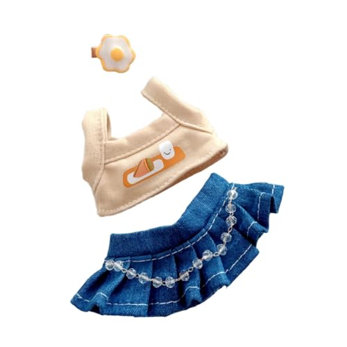 Milageto 15 cm Puppenkleidung, Puppen-Outfits, DIY-Foto-Requisiten, süßes, stylisches Rollenspiel, Rock, Bequeme Anziehkostüme, Puppenkleidung Milageto 15 cm Puppenkleidung, Puppen-Outfits, DIY-Foto-Requisiten, süßes, stylisches Rollenspiel, Rock, Bequeme Anziehkostüme, Puppenkleidung von Milageto