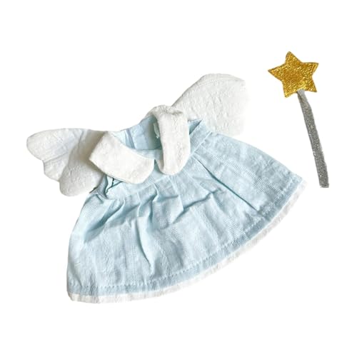 Milageto 20 cm Puppenkleid für kleine Mädchen, Spielzeug, Geschenkartikel, Blau von Milageto