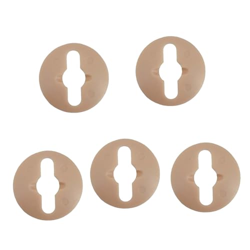 Milageto 5X Nackenpolster BJD Nackenkarte Fix Gummiband DIY S Haken Nicht enthalten Ersatz Puppenherstellung für Makeup Wechselkopfpolster, A Size von Milageto