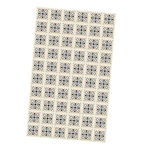 Milageto 60pcs 1:12 Skala -Bodenbeläge, Miniholzmöbel, Dollhouse -Bodenfliesen, Miniaturmodell für Badezimmerdekoration von Milageto