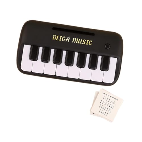 Milageto Baby-Klavierspielzeug, Musikinstrument, musikalisches Klangspielzeug, interaktives Kinder-Taschenklavier, Mini-Elektropiano für Kinder, Anfänger , Schwarz von Milageto