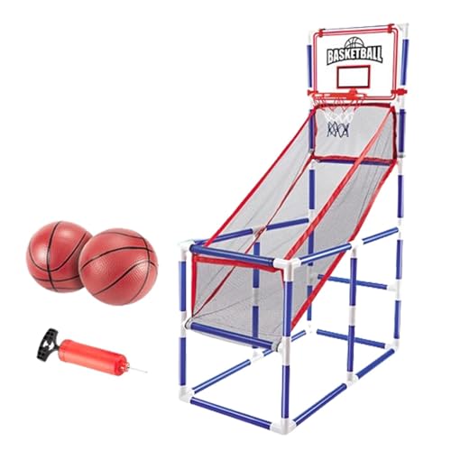 Milageto Basketballkorb für den Innenbereich, Arcade-Spiel, einfach einzurichten, Luftpumpe im Lieferumfang enthalten, Basketballkorb für den Innen- und, 2 Bälle von Milageto