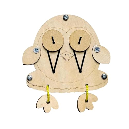 Milageto Montessori Sockel Stecker Spielzeug Activity Board Zubehör Sensory Board Spielzeug Lehrmittel für Vorschule Kleinkinder Kinder, Eule von Milageto