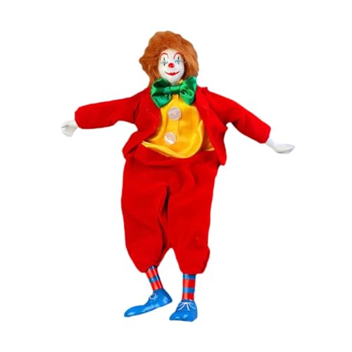 Milageto Clown-Puppe, Figur, Puppen, Modell, Spielzeug, Kunsthandwerk, dekorative Figur, Ornament für Tischdekoration, Kamin, Büro von Milageto