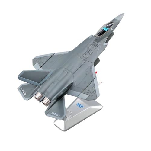 Milageto Diecast J35 Kampfflugzeug Spielzeug Souvenir Luftfahrt Gedenken Flugzeug Display Sammlung Flugzeug Ornament für Regal Bar Hause, 17.5x11.5x11cm von Milageto