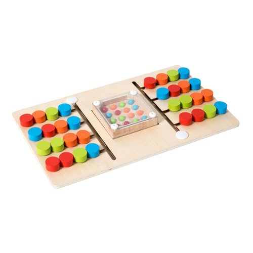 Milageto Farbabgleichspuzzles, Lernspielzeug für Vorschulkinder, Farberkennung, geistiges Spielzeug, sensorisches Puzzle-Labyrinth-Spiel als, Typ für Zwei Spieler von Milageto