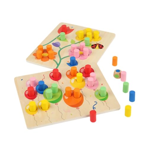 Milageto Farbsortierspiel Set Colors Anerkennung Reisen Spielzeug vielseitige Matching und Zählen Spielzeug Early Educational für 1 2 3 Jahre alt von Milageto